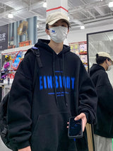 Spring Retro Letter Printed Hoodies Hombre 2024 New Personality Loose
