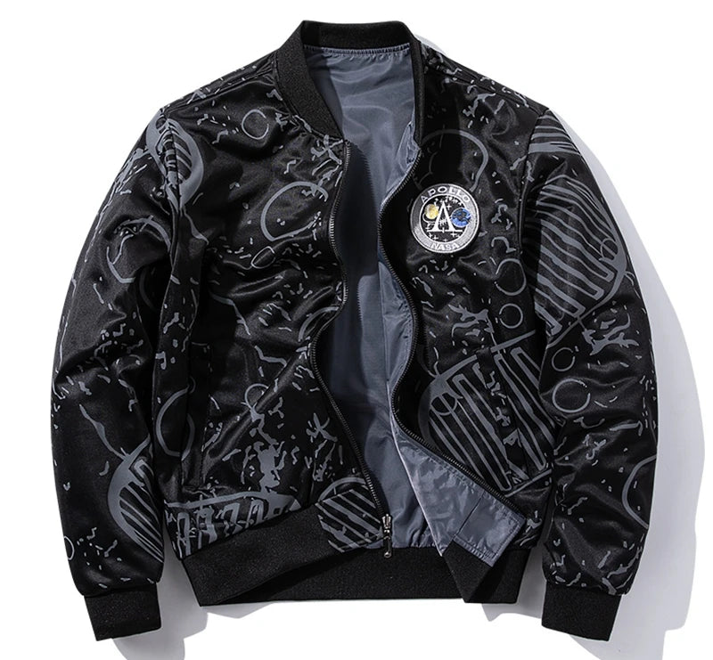 streetwear jacket featuring rainbowtouches mens jacket fashion street wear flying jacket mens sports jacket coat autumn and winter loose printing jacket design – premium quality jacket for men