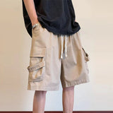 summer mens cargo shorts 2024 new outdoor multi pocket basketball casual loose work pants male drawstring y2k bermuda hombre military streetwear pants