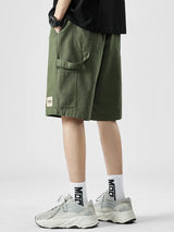 summer american casual retro shorts for men 2025 new loose straight short sweatpant streetwear fashion five point baggy bermudas unique joggers style 354