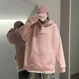 Autumn And Winter New Heavyweight Loose And Thick Hooded Suede Pullove