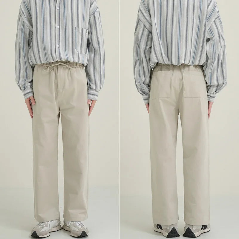 cotton casual pants men oversized retro straight pants men japanese streetwear hip hop loose wide leg pants mens trousers m 2xl clean everyday pants