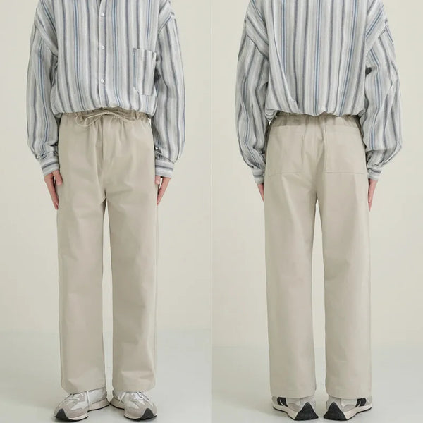 cotton casual pants men oversized retro straight pants men japanese streetwear hip hop loose wide leg pants mens trousers m 2xl clean everyday pants