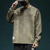 Autumn Letter Foam Printed Crewneck Sweatshirts For Men Oversized Pullovers Hoodies 2025 New Y2K Streetwear Sudaderas Aesthetic