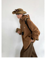 retro baseball bomber, daily drip outerwear, casual outfit