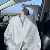 Layered Streetwear Knit Top – Winter Mens Fleece Zipper Hooded Sweatshirts 2025 New Classic Solid Color Oversized Hoodies Y2K Streetwear Outerwear Tracksuit | Zip Knit Drop #218