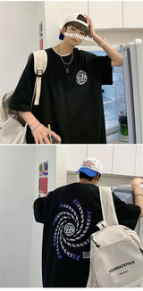 Harajuku Graphic tee – Goth Letter Printed T Shirt Hombre Hip Hop Fashion Crewneck