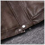 Retro hot girl camisole irregular big swing skirt short leather jacket coffee color set two piece sets womens outifits dress