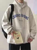 Autumn Mens Letter Design Printed Pullovers Hoodies Y2K Vintage Street