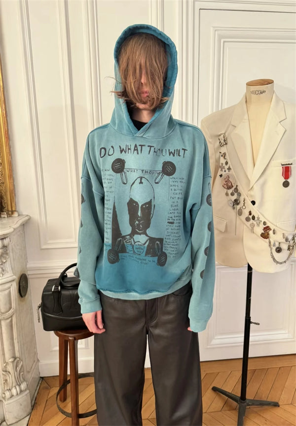 Skatercore Fit – 2024 Winter Erd Brand Fashion Vintage Letter Print Cotton Do – Streetwear Fashion for Men & Women