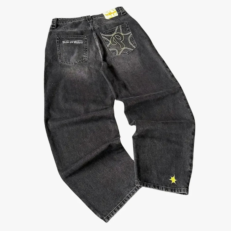 harajuku new protect jeans streetwear independent store drop shipping cargo sweatpants y2k women pants embroidery baggy jeans unique joggers style 5350