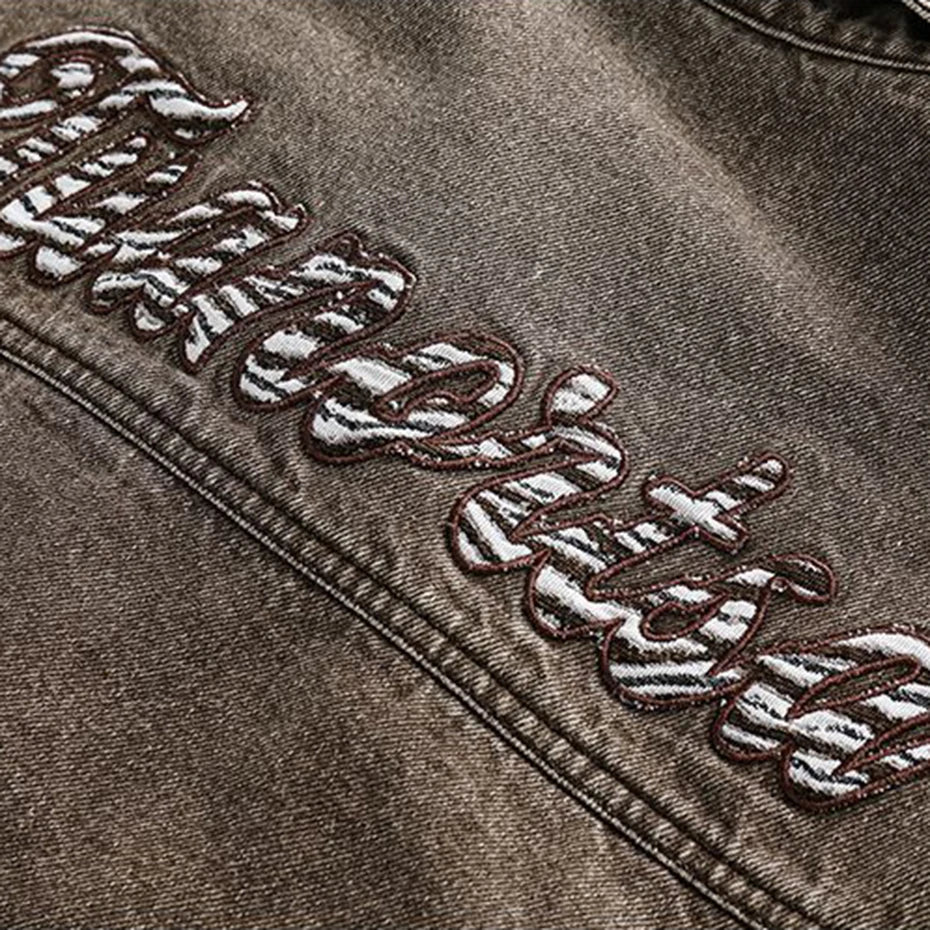 Quilted fleece high fashion oversized vintage bomber