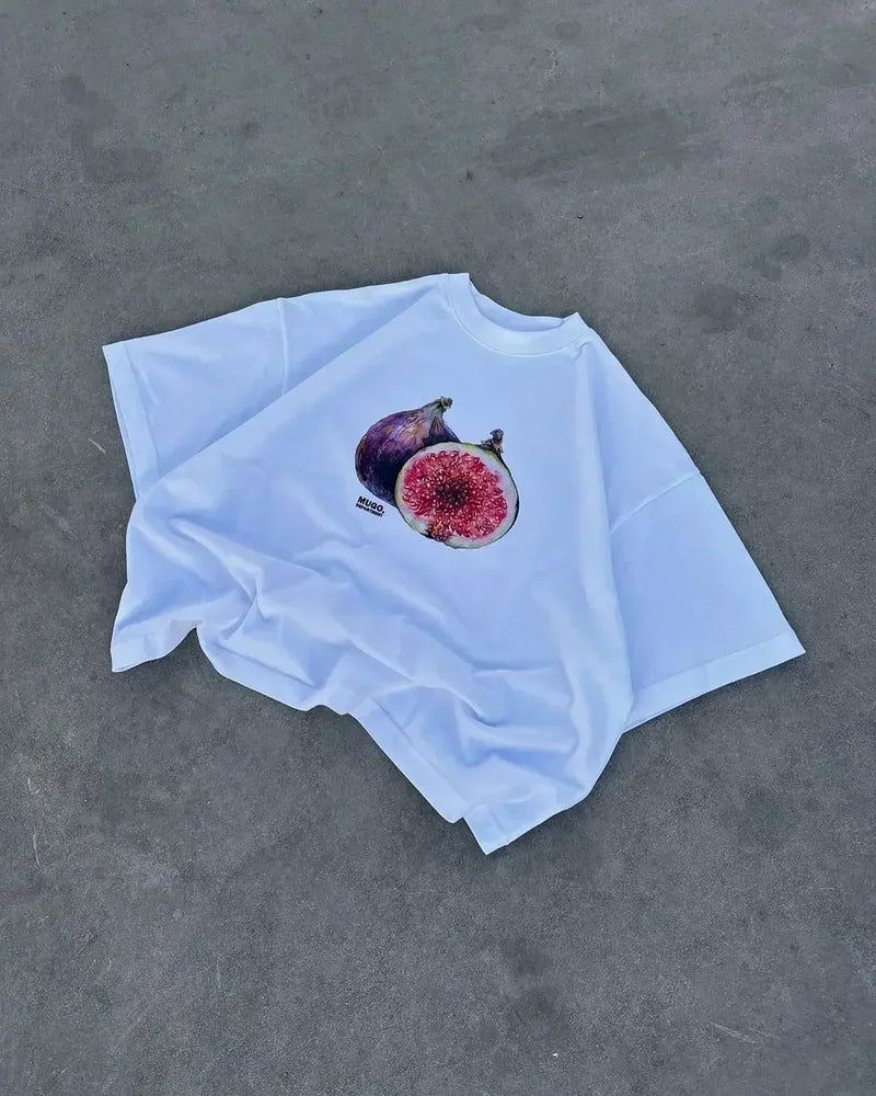 Trap Star Oversized Tee – Crown Money Fire Print Streetwear