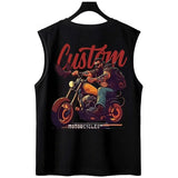 Glitchcore Aesthetic drop – Summer Japanese Anime Motorcycle Mens Printed Sleeveless T S