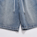 frog drift fashion street style best quality loose simple casual clothing streetwear drawstring pants jeans shorts for men women unique jeans style 356