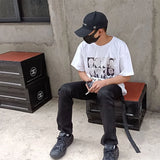 high new luxury men 2024 waxed cotton rick comfortable cotton parkour sweat casual pants tactical straight cargo u50 unique cargo style 2448