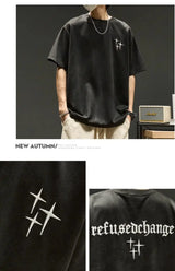 Trapwear Tribal flame – American Hip Hop Trend Men And Women Retro Personality Lette