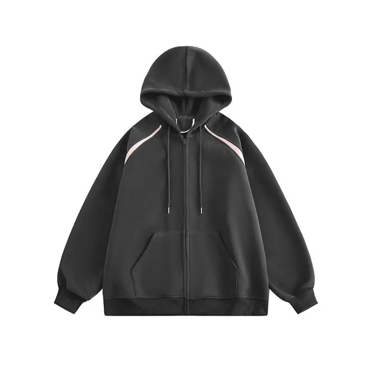 Heavy Weight American Hoodie Mens Spring Autumn 2024 Color Blocking Lo