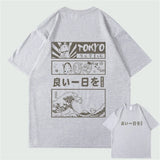 Anime Aesthetic Shirt – Men Hip Hop Streetwear T Shirt Japanese Kanji Cartoon – Edgy Streetwear for All Genders