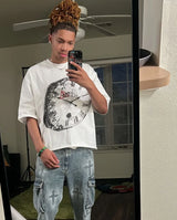 Trapwear Graphic tee – Harajuku Fashionable Pure Cotton Round Neck Short Sleeved Me
