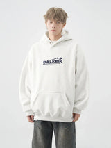 Y2K Minimalist Zip Collar Top – Winter Letter Embroidered Baggy Hoodies For Men Y2K Vintage Streetwear Hooded Sweatshirt Hip Hop Fashion Fleece Pullover Hoody | Zip Knit Drop #213