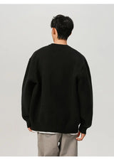 bold fire sweater, layered fit piece, aesthetic soft knit grunge sweater for cozy streetwear