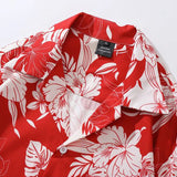 Fashionable Clothing Cuban Collar Floral Shirt Mens Summer Casual Loose Thin High-Quality Beach Short-Sleeved Shirt Unisex
