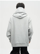 Autumn Ninja Streetwear Turtleneck Hoodies For Men Letter Embroidered Hip Hop Fashion Sweatshirts Y2K Vintage Fleece