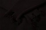 half high collar goth women men sweaters oversized long sleeve knitted pullovers y2k men ripped sweater harajuku streetwear tops - soft fleece-lined outerwear, bold artwork streetwear hoodie, trendy hip hop fashion hoodie
