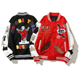 hip high-street-color-block-graffiti-embroidery-baseball-jacket-mens-leather-sleeve-woolen-patchwork-stand-oversized-winter-coats graphic high premium fashion unisex casual essential style urban quality hop design fit material streetwear oversized f4e335 style - print image wear everyday streetwear design ID 2ad04