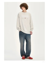 American Ins Personalized Hip-hop Heavy Cotton Round Neck Autumn Winter Sweatshirts for Men and Women Y2K Loose Thickened Tops
