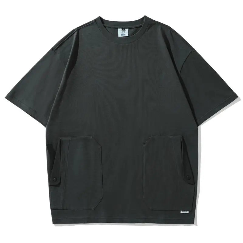 Y2k Crying angel – Mountain Large Pocket Workwear Short Sleeved T Shirts For Me