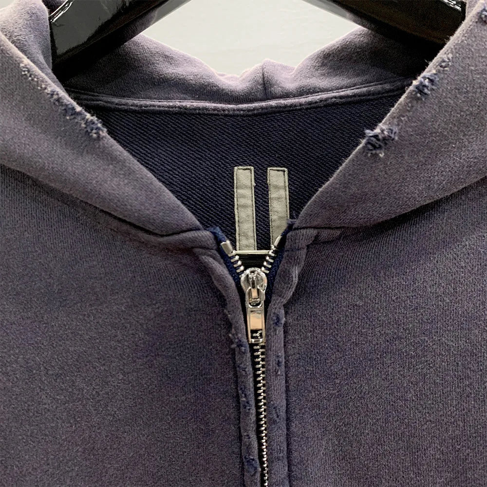 gothic melting smiley featuring streetwear solid color ninja zipper hoodies mens fleece turtleneck cardigan outdoor oversized hoody plus velvet charge coat