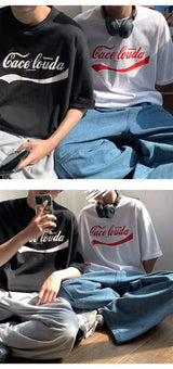 Vaporwave Tribal flame – Korean Summer Fashion Brand Printed Short Sleeved T Shirt Me