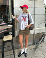 Trap Star Oversized Tee – Crown Money Fire Print Streetwear