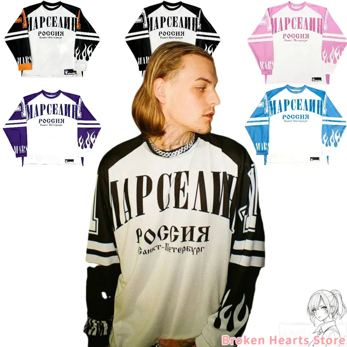 Vaporwave Vintage print – Casual Fashion Harajuku Y2K Hip Hop Sprots Long Sleeves T Sh