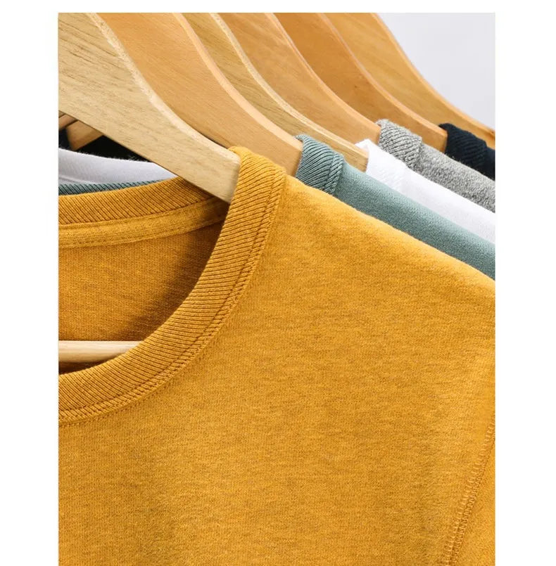 Trapwear Crying angel – 300G Heavyweight Solid Color T Shirt Youth Pure Cotton Loose