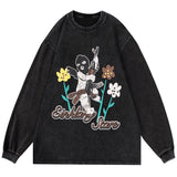 "Sliding Down" Unisex Men Women Streetwear Graphic Sweatshirt Daulet Apparel