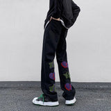 2023 summer new light luxury fashion pants star embroidered jeans mens straight slim pants boutique clothing simple style unique jeans style 3964