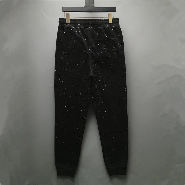 high new novelty luxury men 2022 classic shiny sky stars comfortable cotton parkour sweat casual pants sweatpants d48 casual joggers