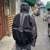 New 2023 Mens Undermycar Armor Zipper Parkas Windproof Hhooded Jacket Tatting Multiple pockets outdoor Wear size M L XL #490