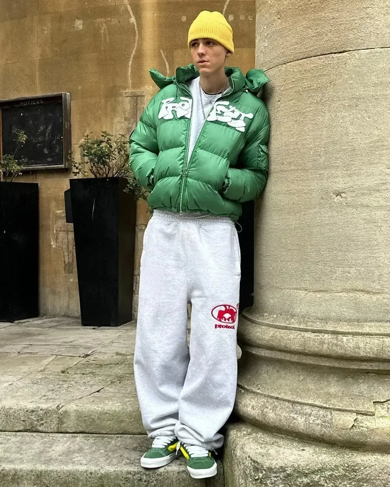 y2k street simple fashion casual sports trousers men y2k harajuku retro wide leg pants trendy brand oversized trousers women unique default style 3290