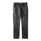 harajuku black jeans mens vibe waxed casual trousers straight pockets oversized pencil pants loose hip hop mens pants unique jeans style 4459