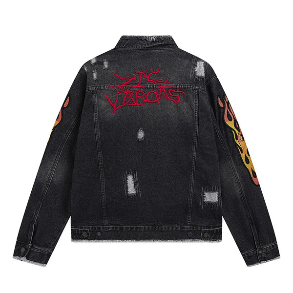 Vintage parka oversized zip-up bomber hooded