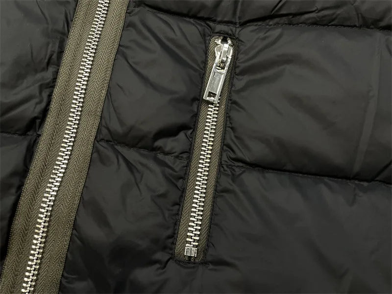 New 2023 Men Rick 4 Holes Windbreaker Coast Puffers Coats & Jackets / Down Coats Vest Cotton Thicken Warm Winter Shark #703