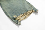 men vintage jeans distressed retro loose straight denim pants 2024 man ro style jeans trousers unique jeans style 719