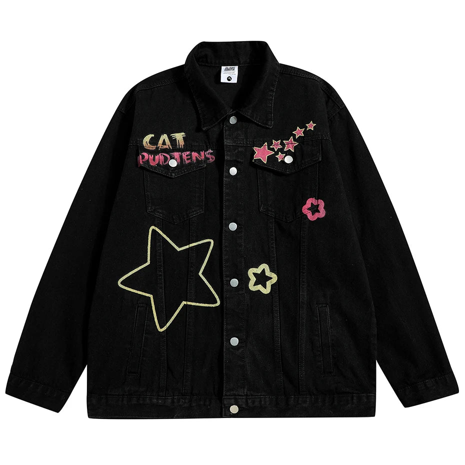 quality funny-cat-graphic-denim-jacket-men-hip-hop-streetwear-oversized-harajuku-blue-jeans-jackets-y2k fit everyday image style high unisex urban premium wear graphic hop design casual style streetwear oversized fashion print 9cd308 material - hip essential streetwear design ID 55a16