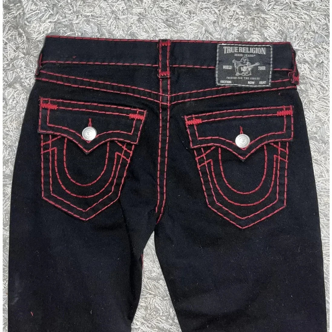 harajuku retro gothic y2k style straight leg jeans men embroidered casual street denim pants true religion high waist trouser unique jeans style 4195
