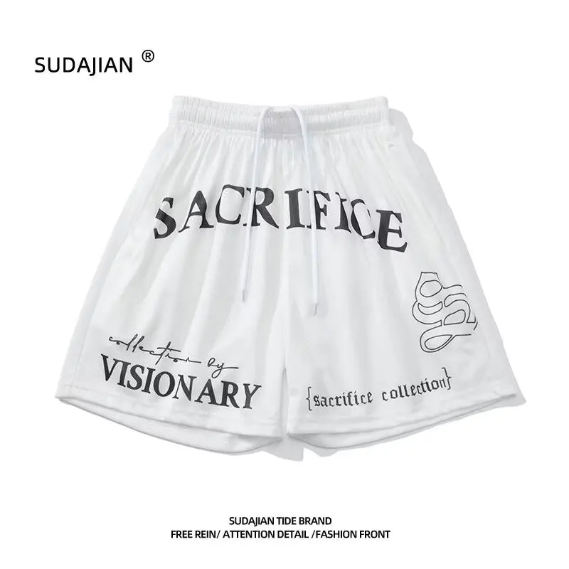 2024 mens basketball shorts sports short pants summer mesh breathable sweatpants high street shorts quick drying gym shorts unique joggers style 4271