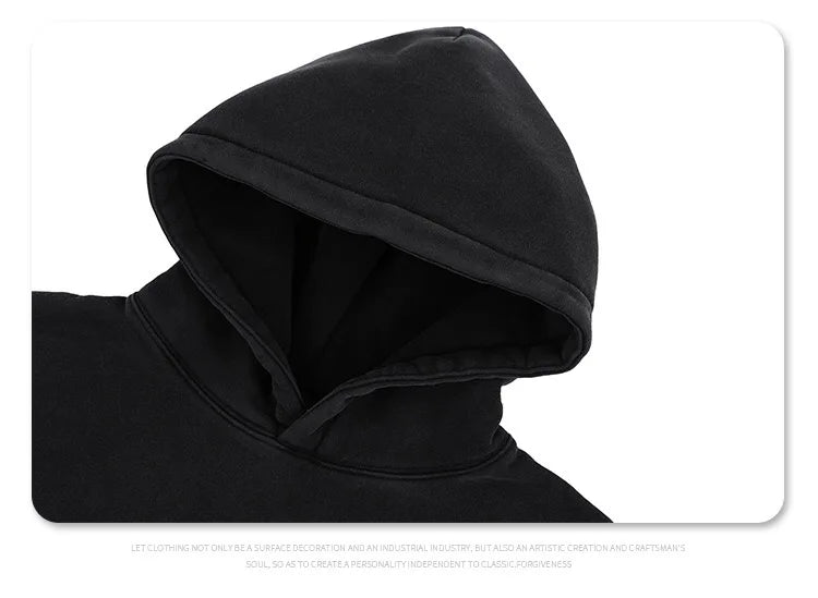 Streetwear skate hoodie with bold hand-drawn lettering